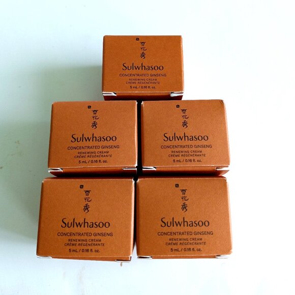 Sulwhasoo - Concentrated Ginseng Renewing Cream - 5 g. x 5 pcs.